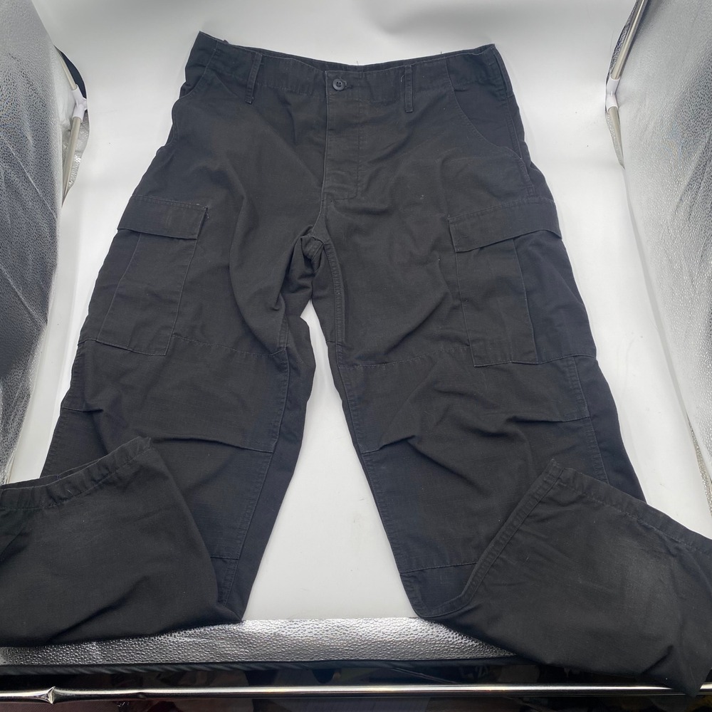 Ladiga Sportswear Combat Trousers Cargo Pants Men L Short Black Ripstop USA Made